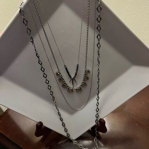 Layered look necklace